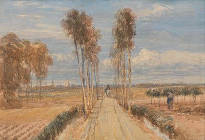 The Poplar Avenue, after Hobbema by David Cox